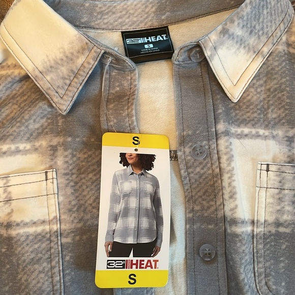 32 Degrees Heat Flannel GREY - Picture 2 of 4